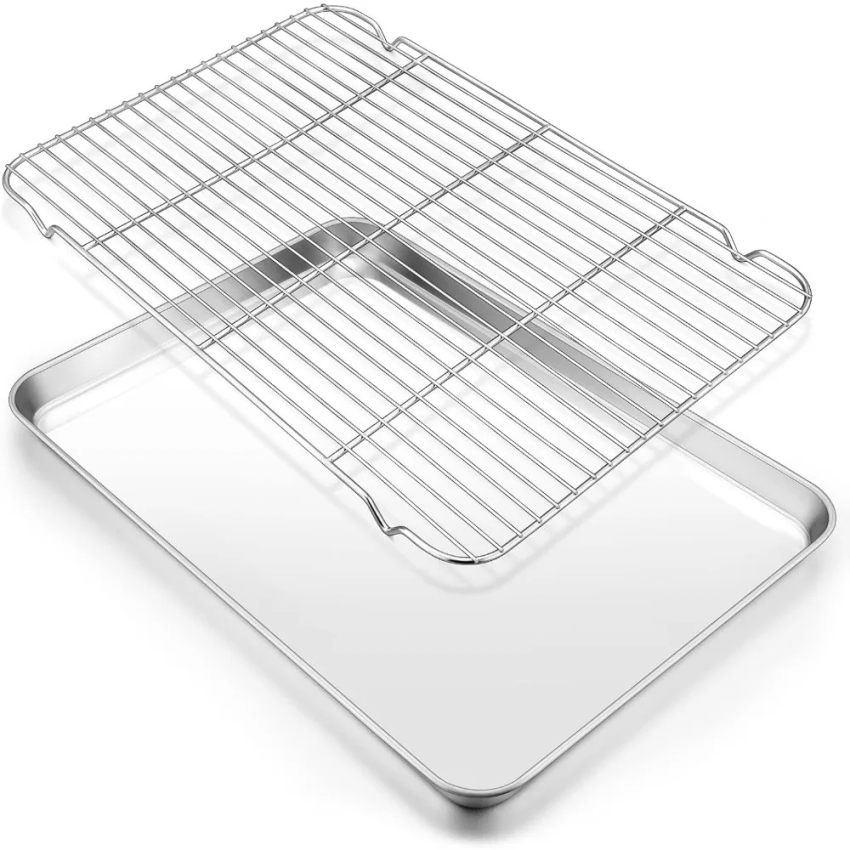 Kitchen Baking Tray Set - 304 Paslanmaz Çelik Fırın Tepsisi Seti,