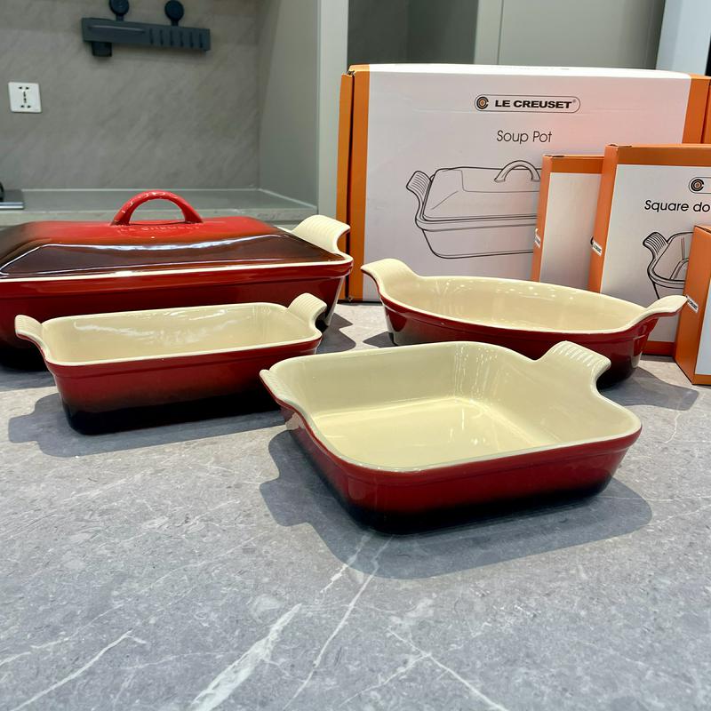 Kitchen Baking Table - Le Creuset Fırından Sofaya Seramik Dikdörtgen