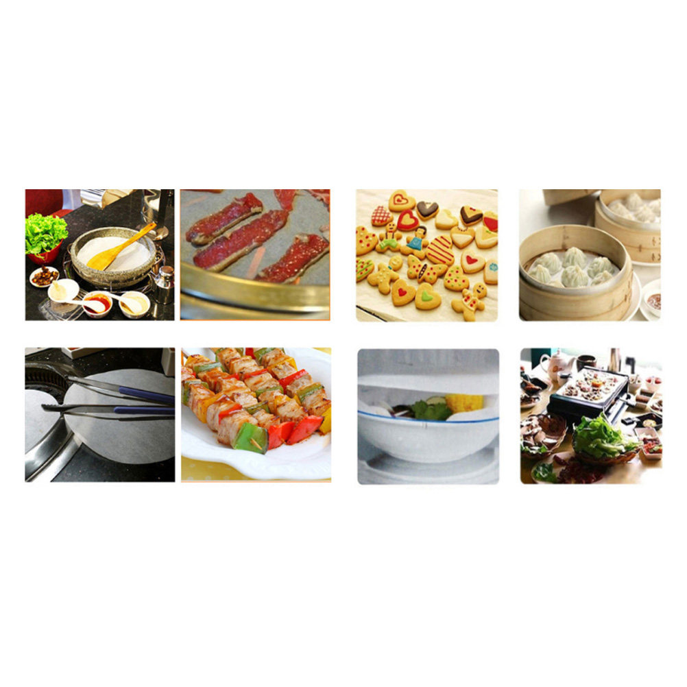 Kitchen Paper For Baking - 50 Adet Yapışmaz Yuvarlak Barbekü Kağıdı