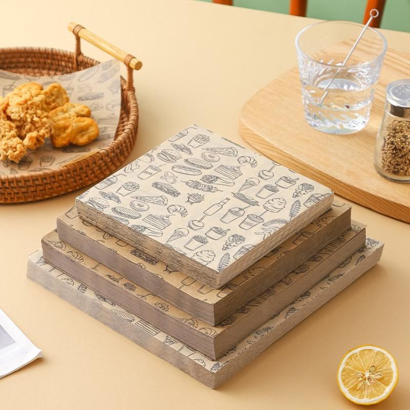 Kitchen Paper For Baking - 100 adet Yağ Geçirmez Pişirme Gıda
