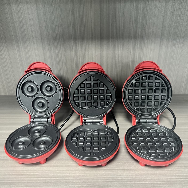 Mini Kitchen Baking - Çok Fonksiyonlu Mini Kalp Şeklinde Waffle