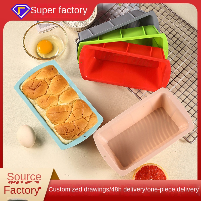 Kitchen Bakery - Dikdörtgen silikon kek kalıp yüksek sıcaklığa