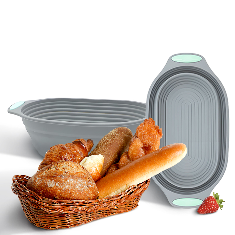 Kitchen Tools In Baking - 1 adet silikon katlanabilir Banneton ekmek