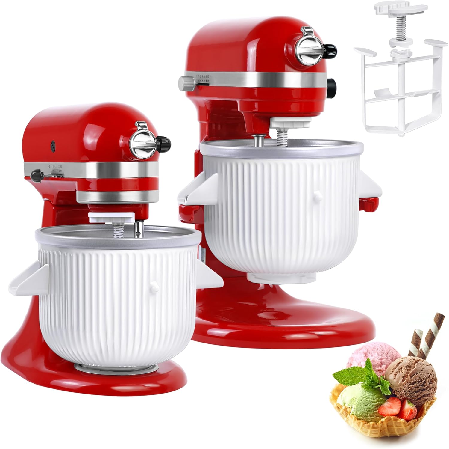 Stand Mixer Bowl - KitchenAid Stand Mikserleri için Dondurma Yapma