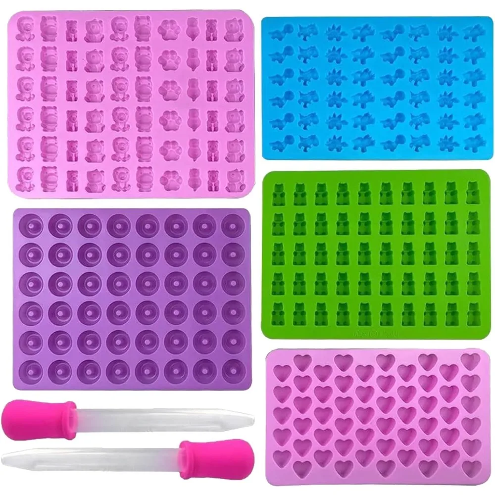 Kitchen Baking Tray Set - 5 adet Şeker Silikon Kalıplar 2