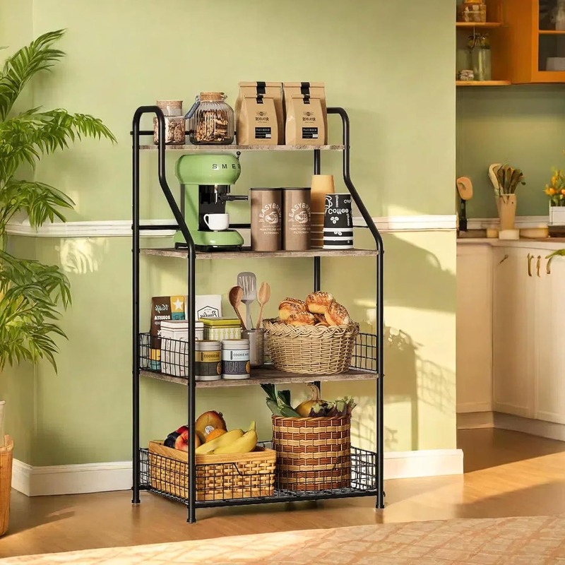 Dört katmanlı demir ahşap sakl - Kitchen Baking Table incelemesi ve fiyatı