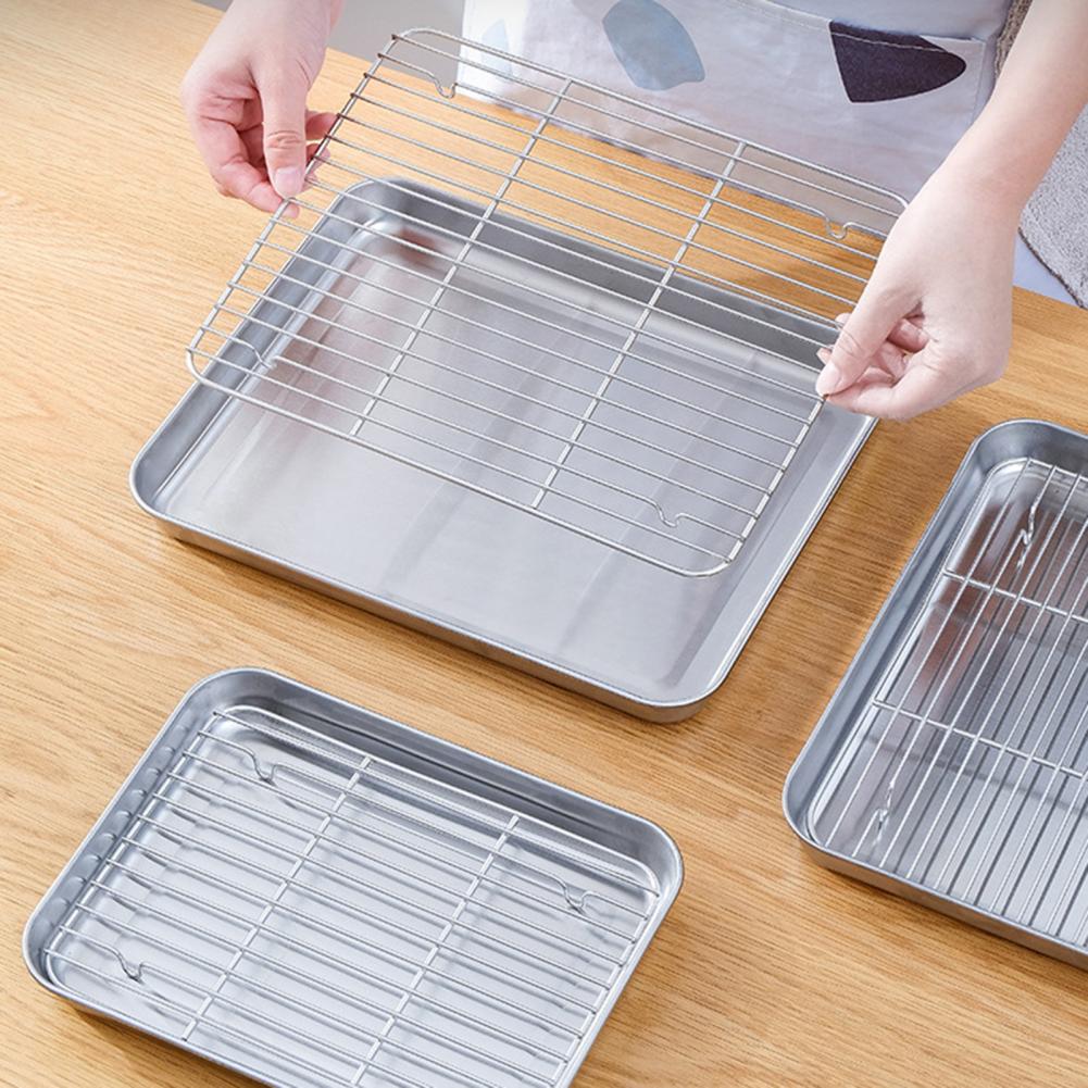 1 Set Paslanmaz Çelik Fırın Te - Kitchen Baking Tray Set incelemesi ve fiyatı