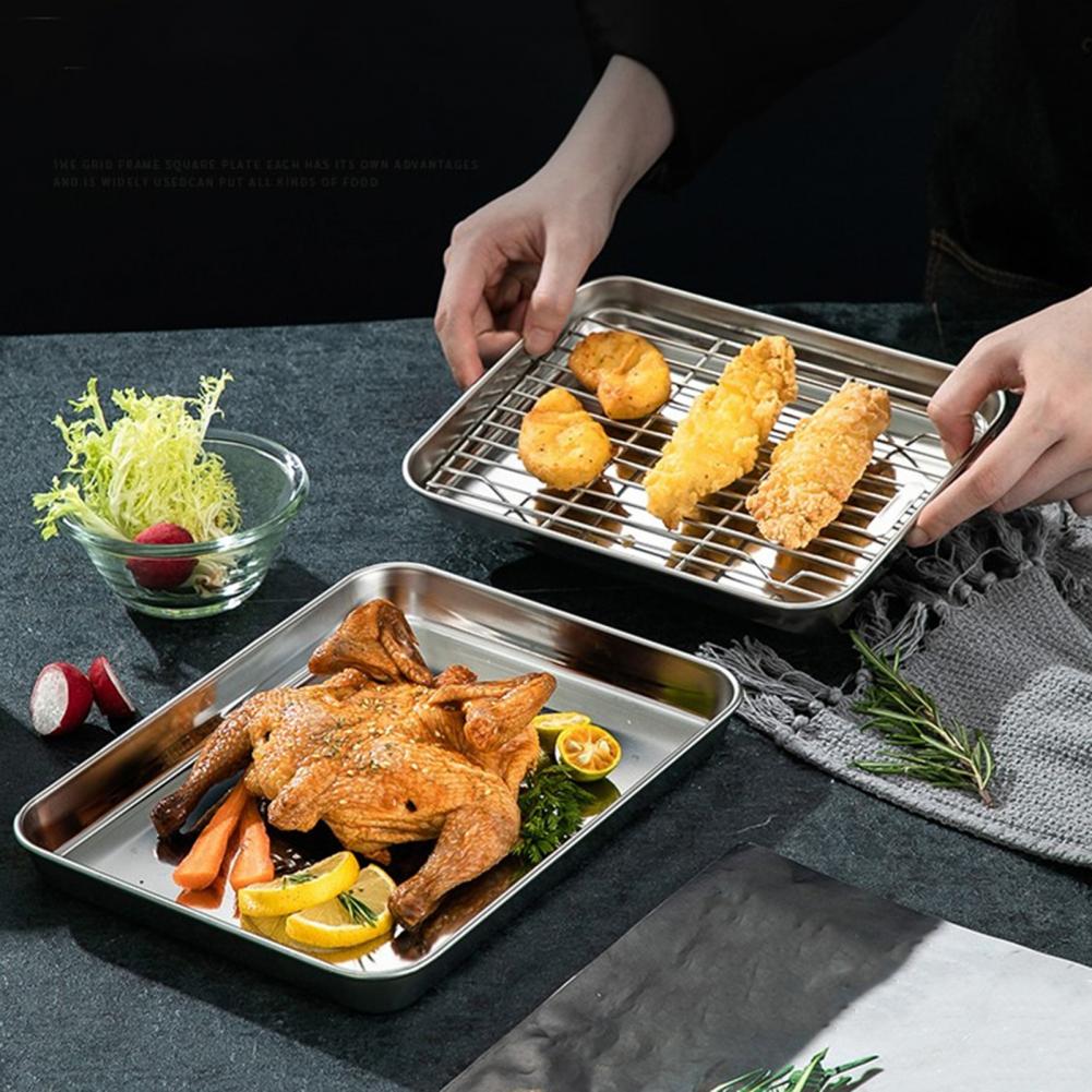 1 Set Paslanmaz Çelik Fırın Te - Kitchen Baking Tray Set incelemesi ve fiyatı