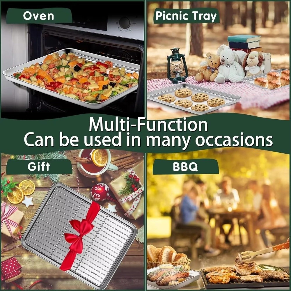 Yeni 304 Paslanmaz Çelik Pasla - Kitchen Baking Tray Rack incelemesi ve fiyatı